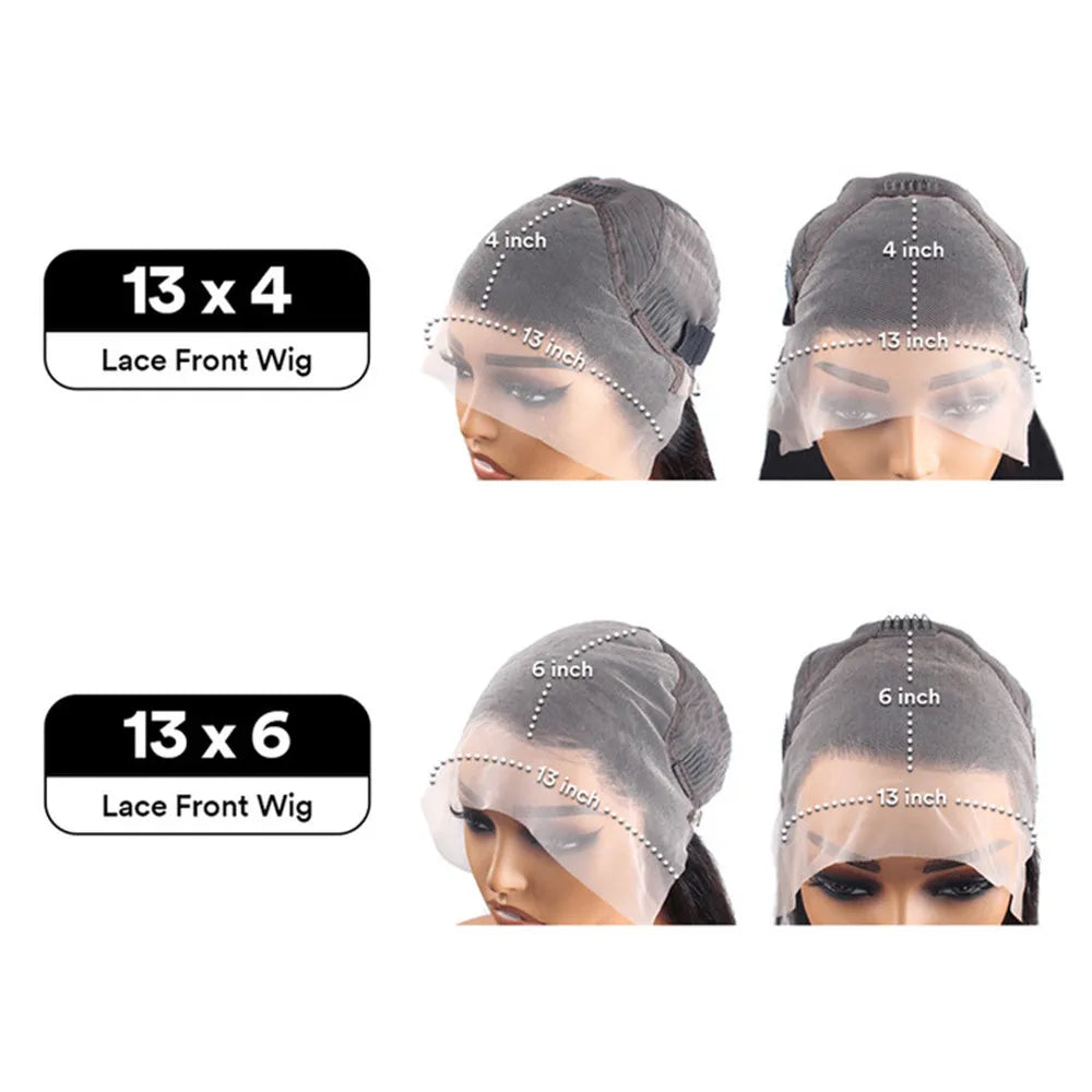 250 Density 30 40 inch 350 Ginger Orange Lace Front Wig Human Hair Wigs 13x4 Deep Wave HD Lace Frontal Curly Remy Wig For Woman