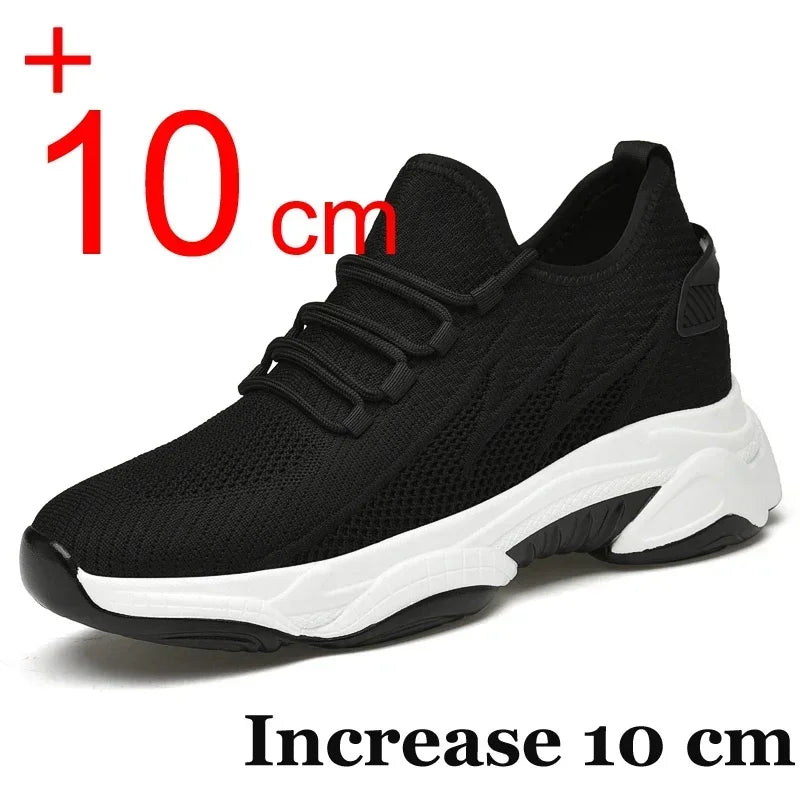 Increasing men sneakers casual heightening shoes 8cm height increase shoes for summer breathable 6cm elevator shoes