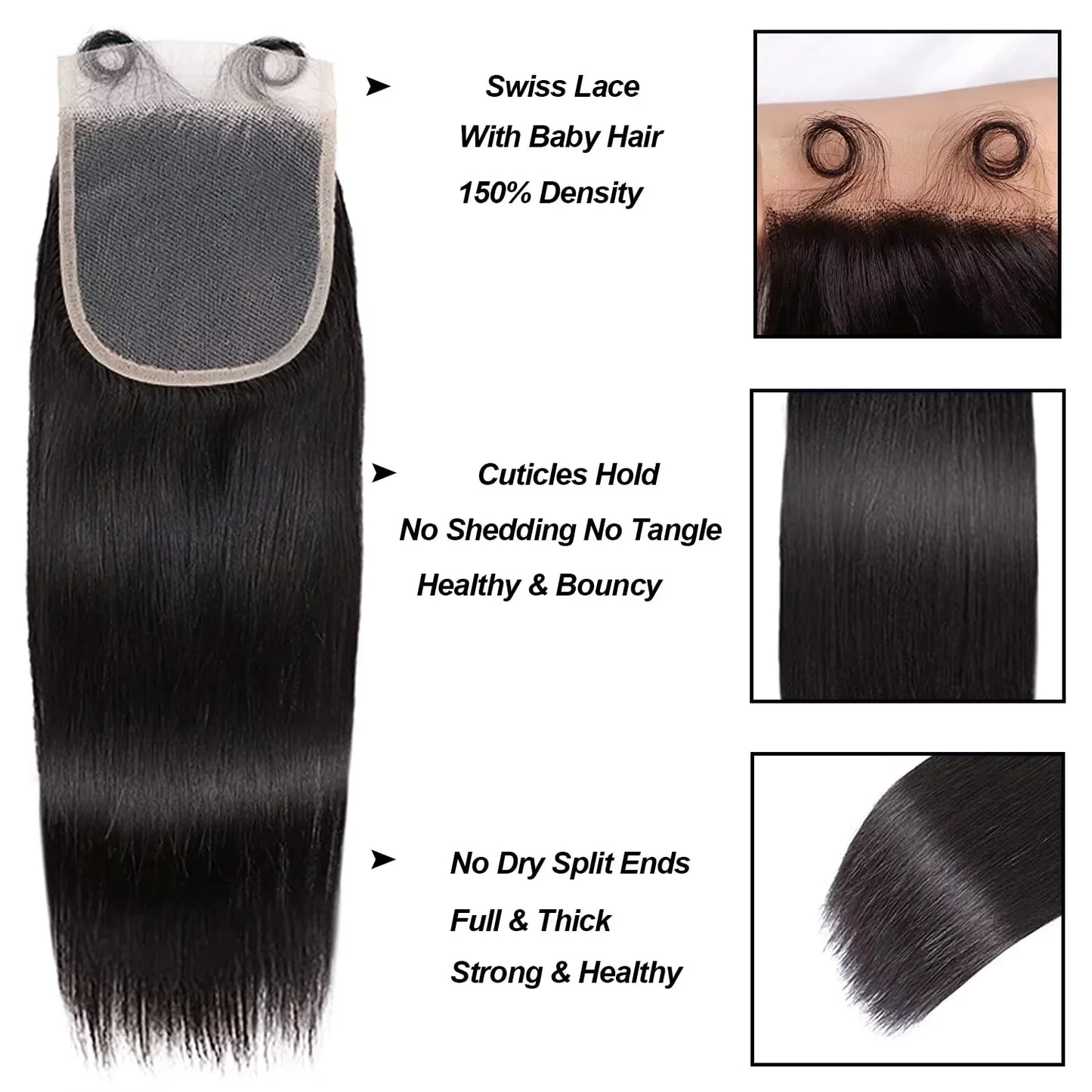 12A 30 32 Inch Straight Human Hair Bundles With 13x4 Frontal 100% Raw Indian Hair 4x4 Lace Closure Bundle Deal Human Hair Weaves