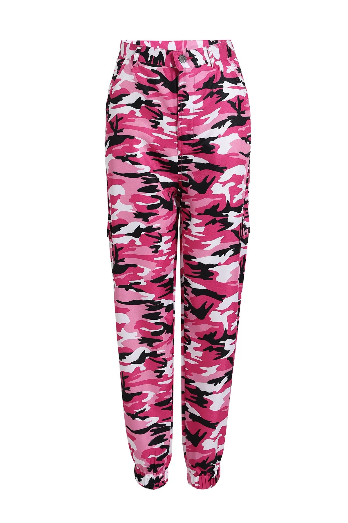 Womens Camo Cargo Trousers Casual Pants Ladies Military Army Combat Camouflage Pant