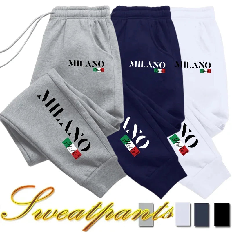 Italy Unique Printing Mens Sweatpants Daily Casual Gym Running Trousers Sports Jogging Sweat Womens Pants Street Hot Sale Pants