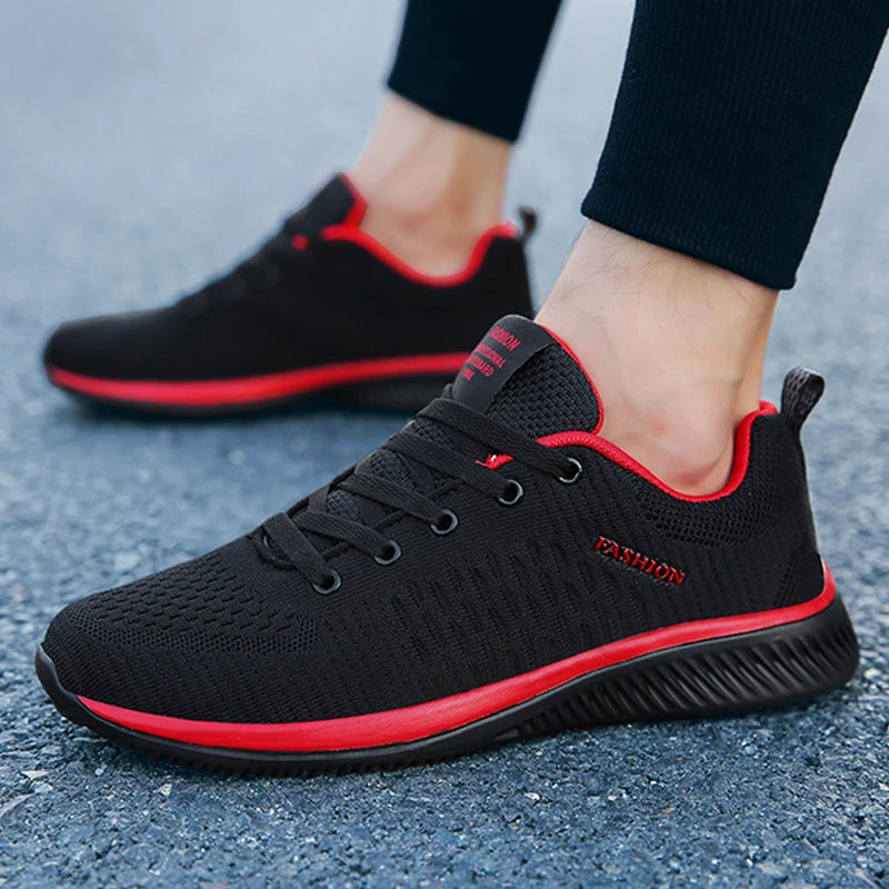 Men Sport Shoes Breathable Lightweight Running Sneakers Walking Casual Breathable Shoes Non-slip Comfortable Men Shoes Fashion