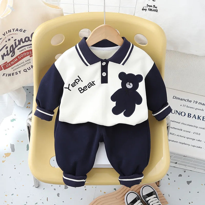 New Autumn Baby Clothes Children Set Boys T-Shirt Pants 2Pcs/Sets Kids Clothing Infant Fashion Casual Costume Toddler Tracksuits