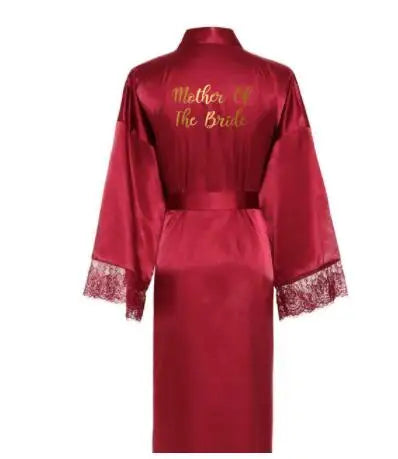 Women Long robe Satin Robe Bridal Robe Bridesmaid Robes Lace Robe Wedding Robe Sleepwear Bathrobe Dressing Long Gowns