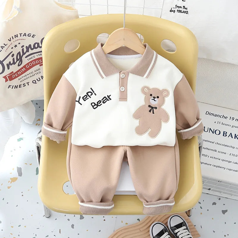 New Autumn Baby Clothes Children Set Boys T-Shirt Pants 2Pcs/Sets Kids Clothing Infant Fashion Casual Costume Toddler Tracksuits