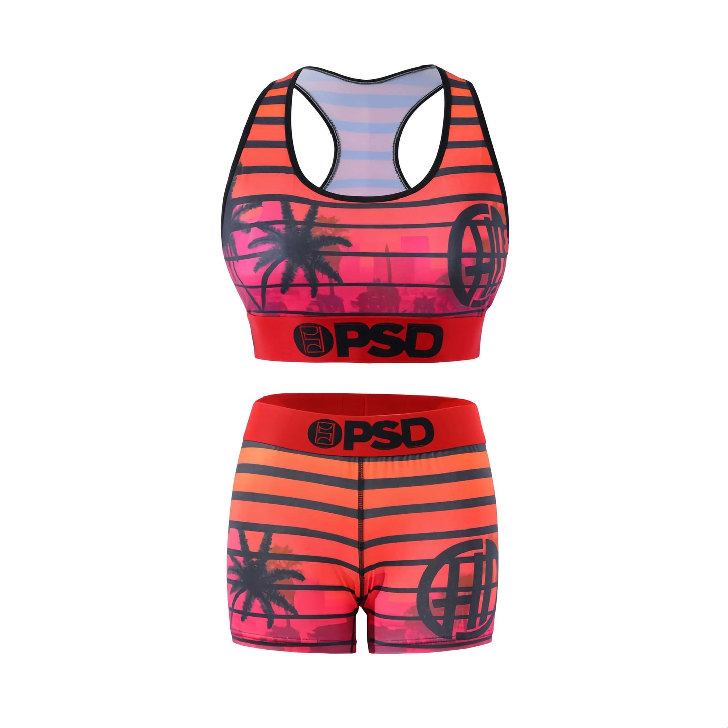 Fashion Sports Lingerie Set Women's Plus Size Bra Sexy Two Piece Tank Top And Boxer Set Comfortable Underwear Suit