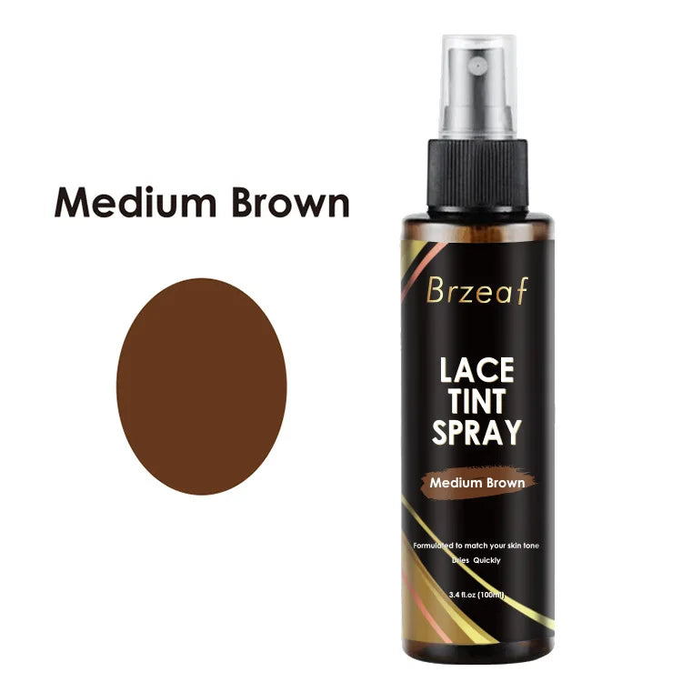 Wig Lace Dyeing Stick With Brush Double-Head Wig Knots Concealer Stick Lace Tint Spray For Lace Wigs & Frontal Part & Hairline