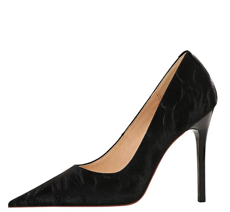 BIGTREE Shoes Retro Women Pumps Pointed Toe Stiletto High Heels Women's Sexy Nightclub Shoes 2025 New Heels Shoes Female Pumps