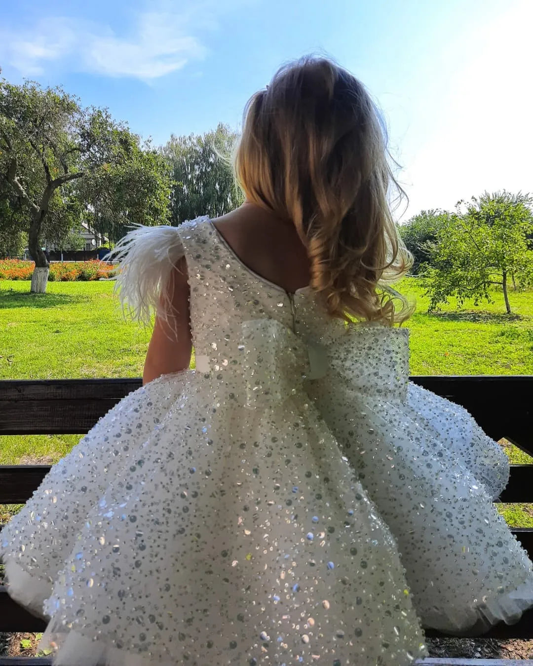 Meet Romance Vintage Princess Lace Tulle Flower Girls Dress for Kid Child Wedding Party Juniorbridesmaid Maxi Ball Gown Evening