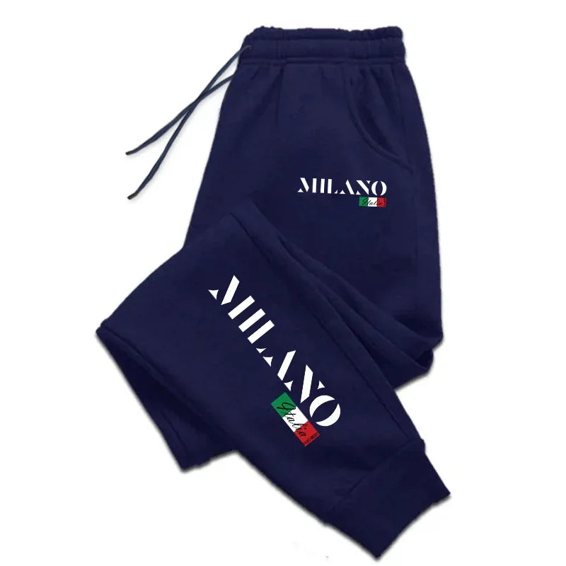 Italy Unique Printing Mens Sweatpants Daily Casual Gym Running Trousers Sports Jogging Sweat Womens Pants Street Hot Sale Pants