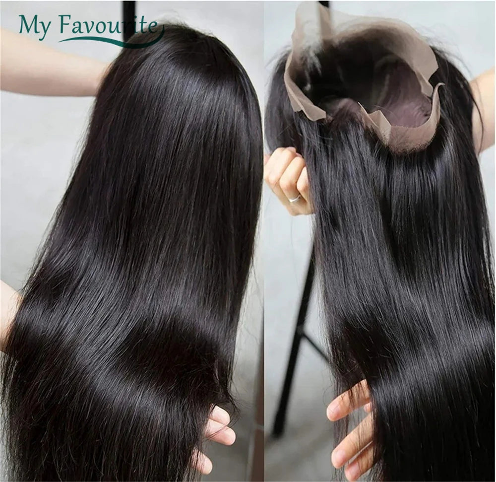 13X6 HD Lace Frontal Wig Human Hair Straight 4x4 Lace Closure Wigs 11A Brazilian Virgin Human Hair Wigs For Women 180 Density