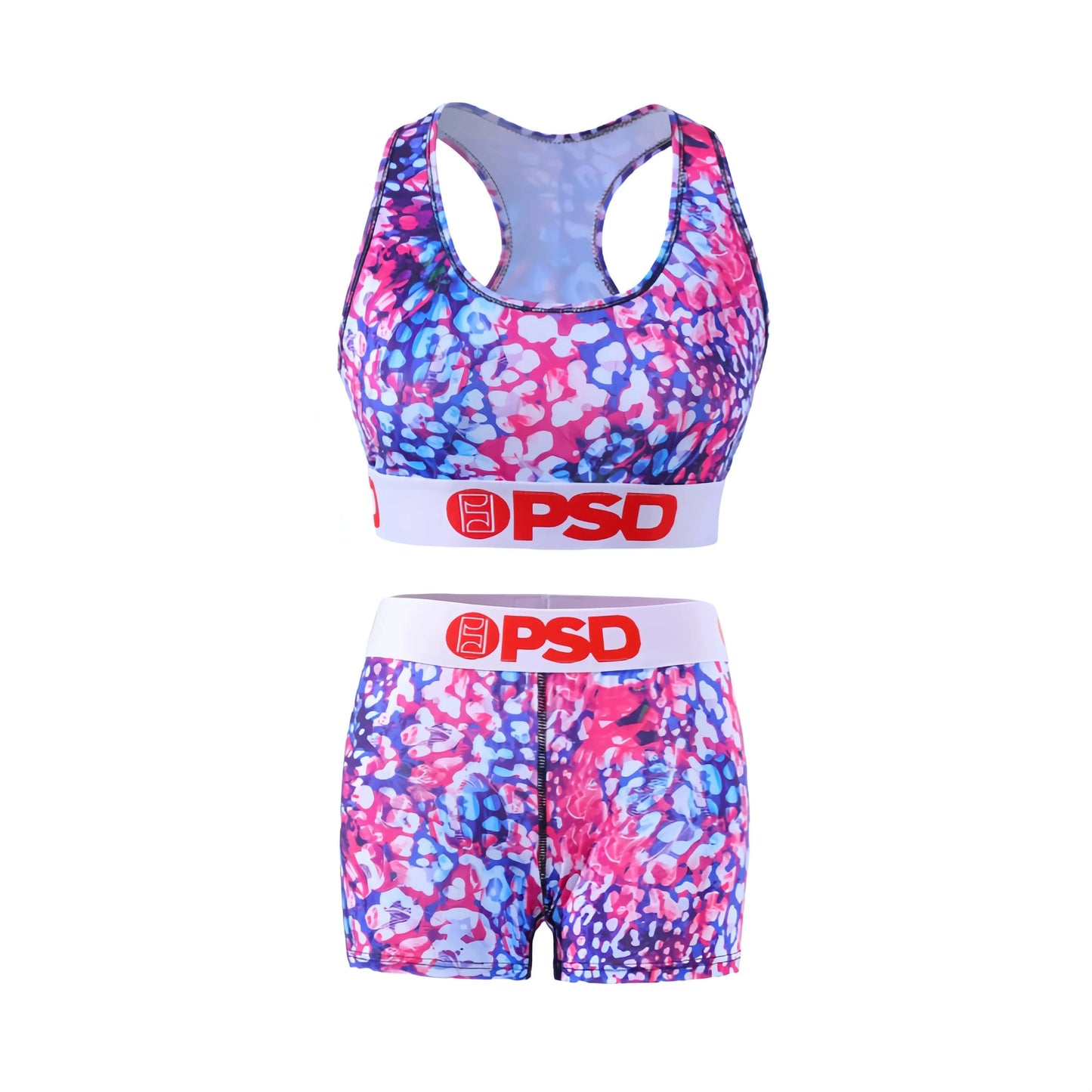 Fashion Sports Lingerie Set Women's Plus Size Bra Sexy Two Piece Tank Top And Boxer Set Comfortable Underwear Suit