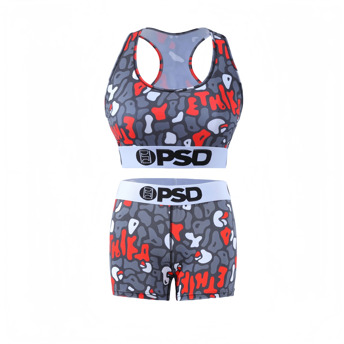 Fashion Sports Lingerie Set Women's Plus Size Bra Sexy Two Piece Tank Top And Boxer Set Comfortable Underwear Suit