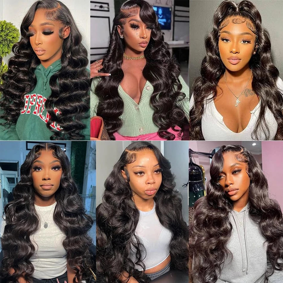 Peruvian Body Wave Bundles With Frontal 4x4 Closure Transparent Natural Virgin Human Hair Extensions Wholesale Bundles Weave