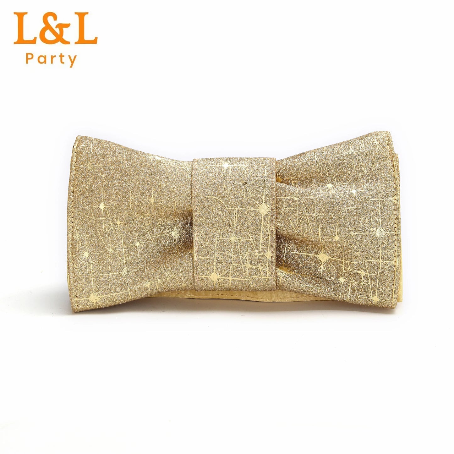 2024 Latest Italian Design African Women's High Heels Pointed Toe Sandals Party Wedding Party Gold Color Shoes and Bags Set