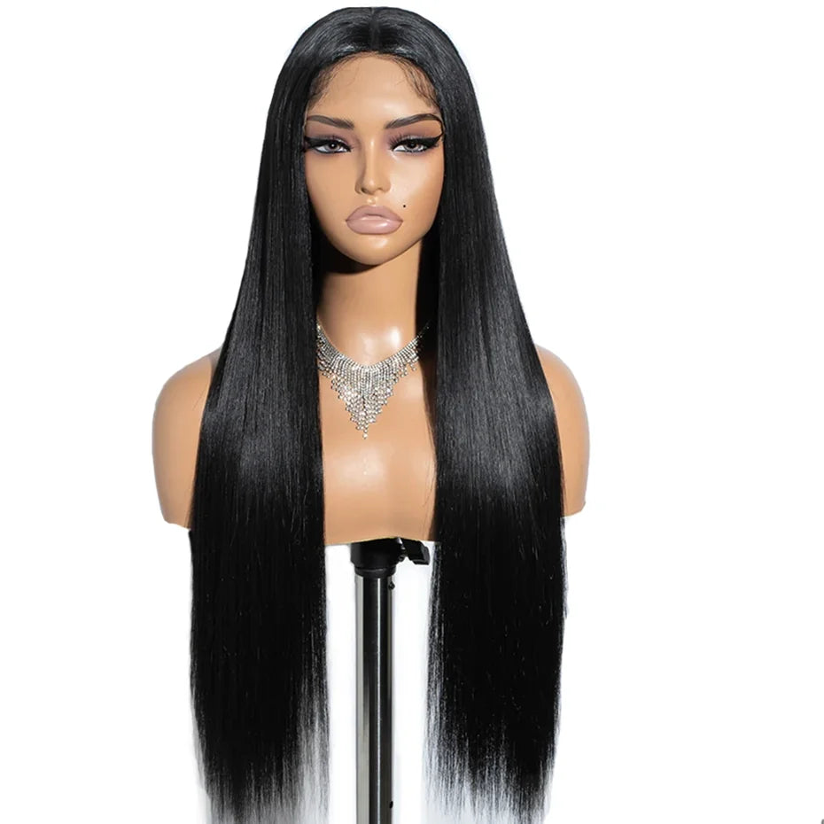 360 Lace Frontal Wig Brazilian Bone Straight 13x4 Transparent Lace Front Human Hair Wigs For Black Women Pre Plucked Bling