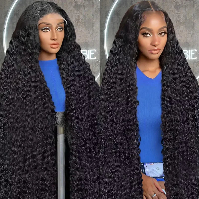 Preplucked lace Front wig synthetic hair Kinky Curly Wig For Women choice 26 Inch Loose Deep Wave Water wave Frontal Wigs