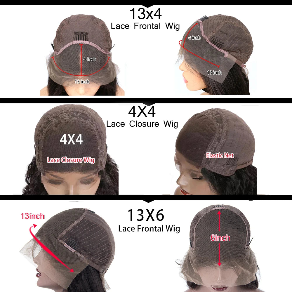 99J Color Short Bob Wigs Lace Closure Human Hair Wigs Brazilian 13x4 Lace Frontal Human Hair Chocolate Brown Straight Bob Wigs