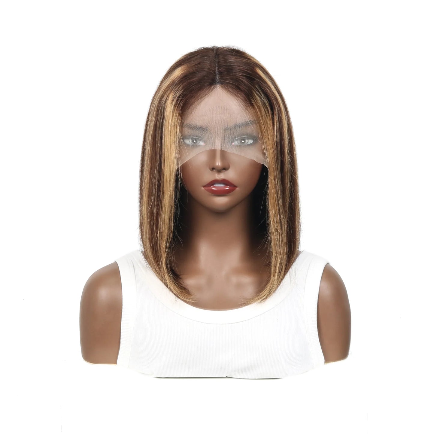 T Part Lace Front Bob Wigs 4/27 Honey Blonde Straight Short Bob Wig Bob Wig Human Hair Bob Lace Front Wigs Human Hair