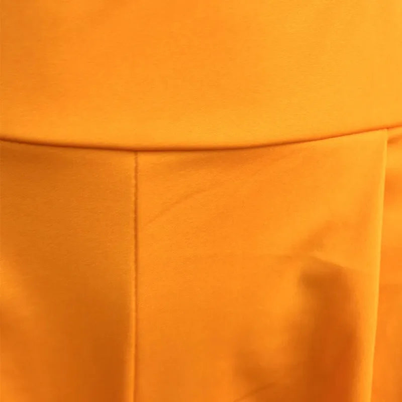 Women Casual Loose Palazzo Pants Autumn High Waisted Wide Leg Trousers Pleated Long Culottes Pants Elastic Waist Trouser Pockets