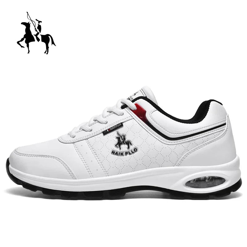 Leather Men Shoes Sneakers Trend Casual Breathable Leisure Male Sneakers Non-Slip Footwear Vulcanized Shoes For Men