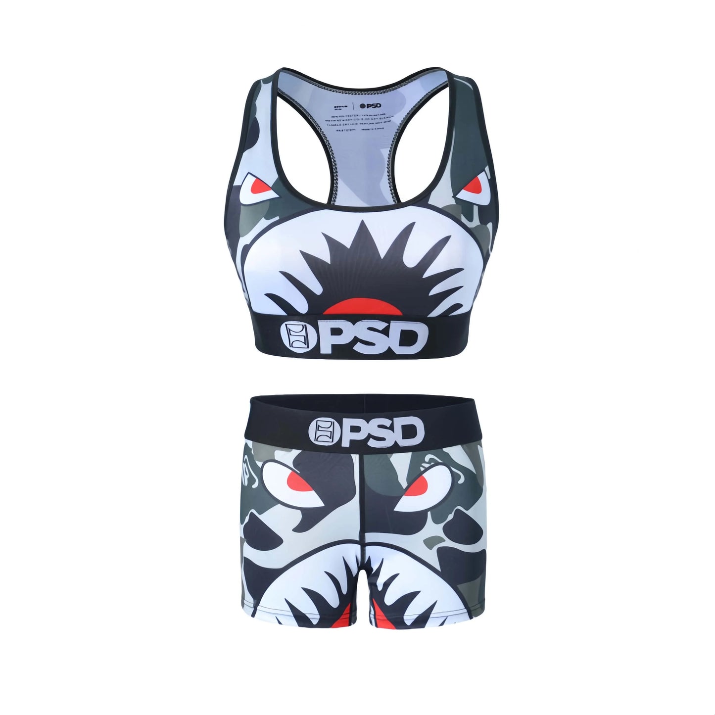 Fashion Sports Lingerie Set Women's Plus Size Bra Sexy Two Piece Tank Top And Boxer Set Comfortable Underwear Suit