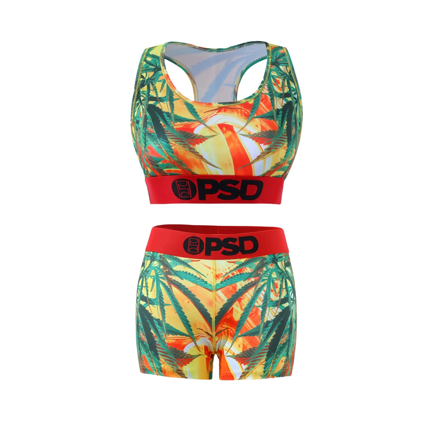 Fashion Sports Lingerie Set Women's Plus Size Bra Sexy Two Piece Tank Top And Boxer Set Comfortable Underwear Suit