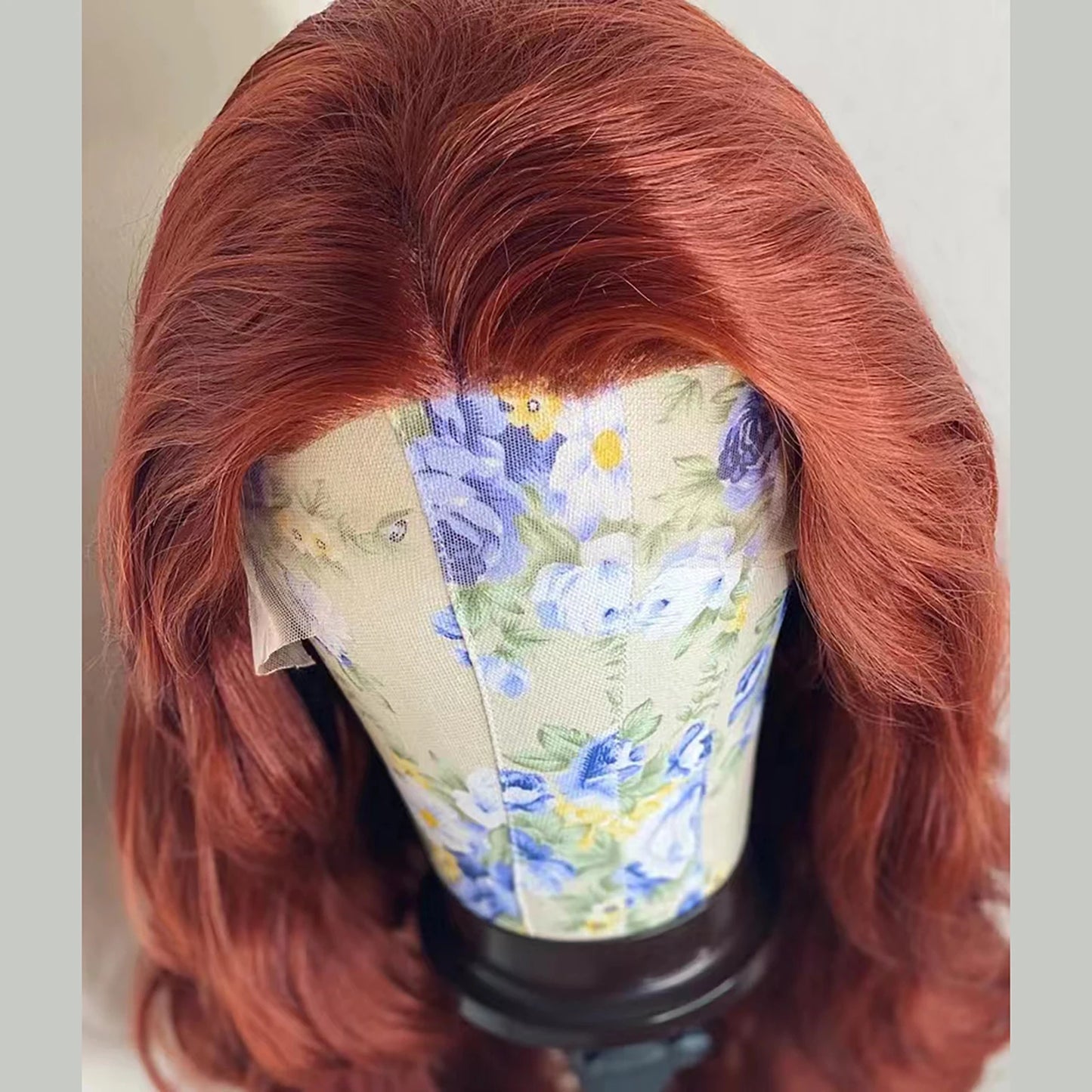 RDY Reddish Brown Wig Body Wave Synthetic Lace Front Wig Glueless Auburn Colored Copper Red Hair Frontal Lace Wigs for Women