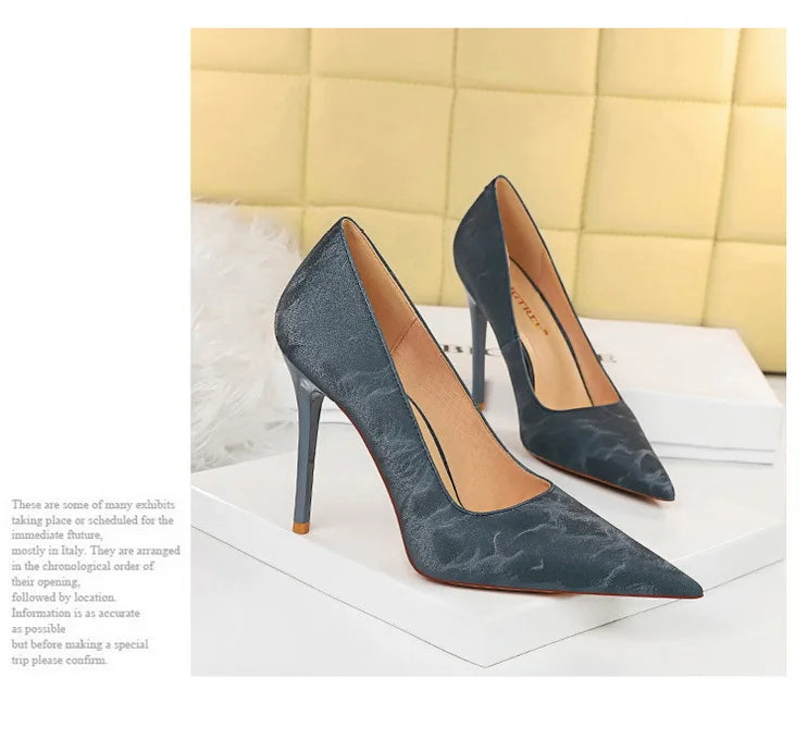 BIGTREE Shoes Retro Women Pumps Pointed Toe Stiletto High Heels Women's Sexy Nightclub Shoes 2025 New Heels Shoes Female Pumps