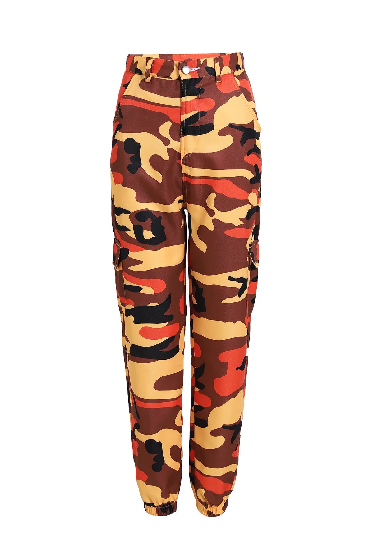 Womens Camo Cargo Trousers Casual Pants Ladies Military Army Combat Camouflage Pant