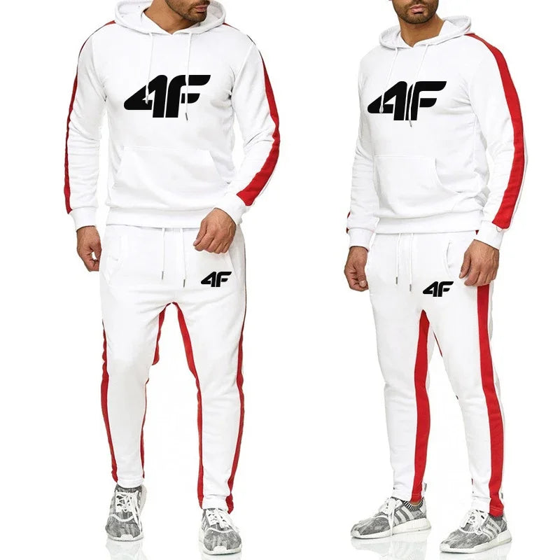 Casual Hot Sales Men Two Piece Outdoors Men's Tracksuit Set and Single Piece Black Sweatpants Hoodie Fashion Comfortable Jogging