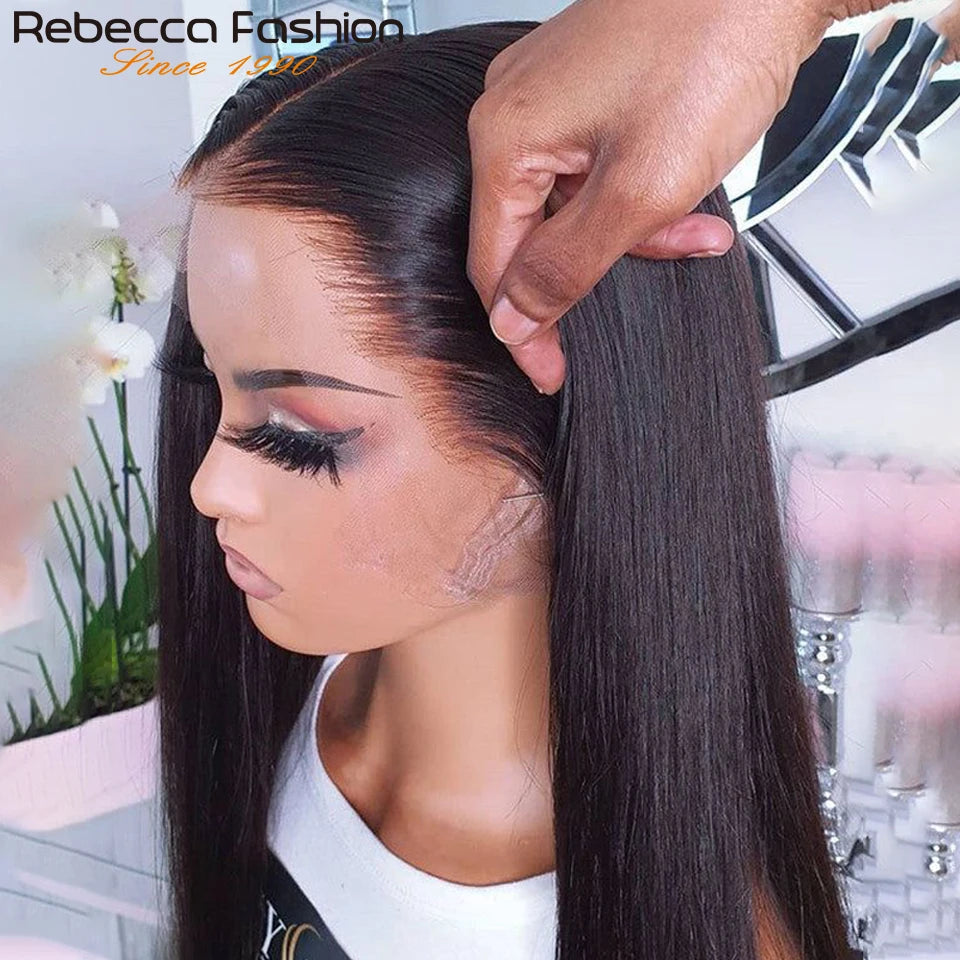 Brazilian Hair 13X5X1 T Part Lace Front Wigs Bone Straight Lace Front Wigs For Women Middle Part Straight 100% Human Hair Wigs