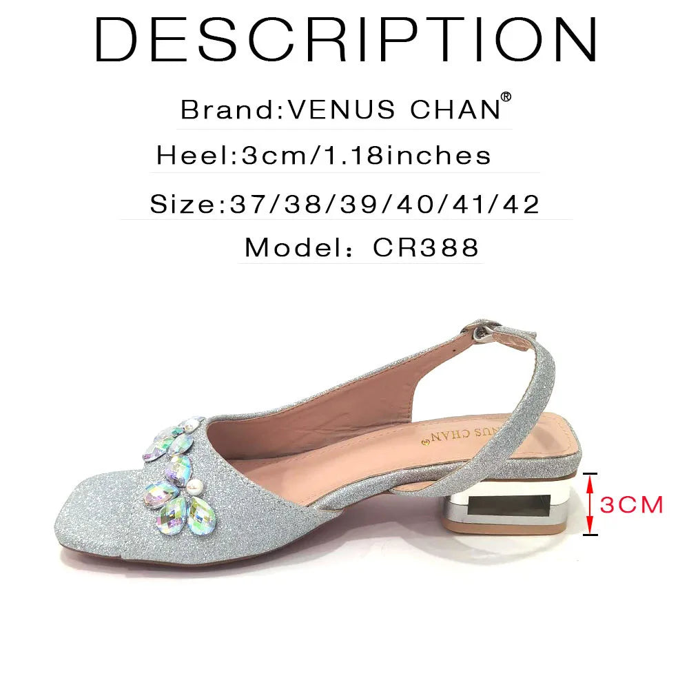 New INS High-Heeled Fish Beaked Toe Cap Wedding Shoes Colorful Full Diamond Design Shoe and Bag Set for Nigeria Party