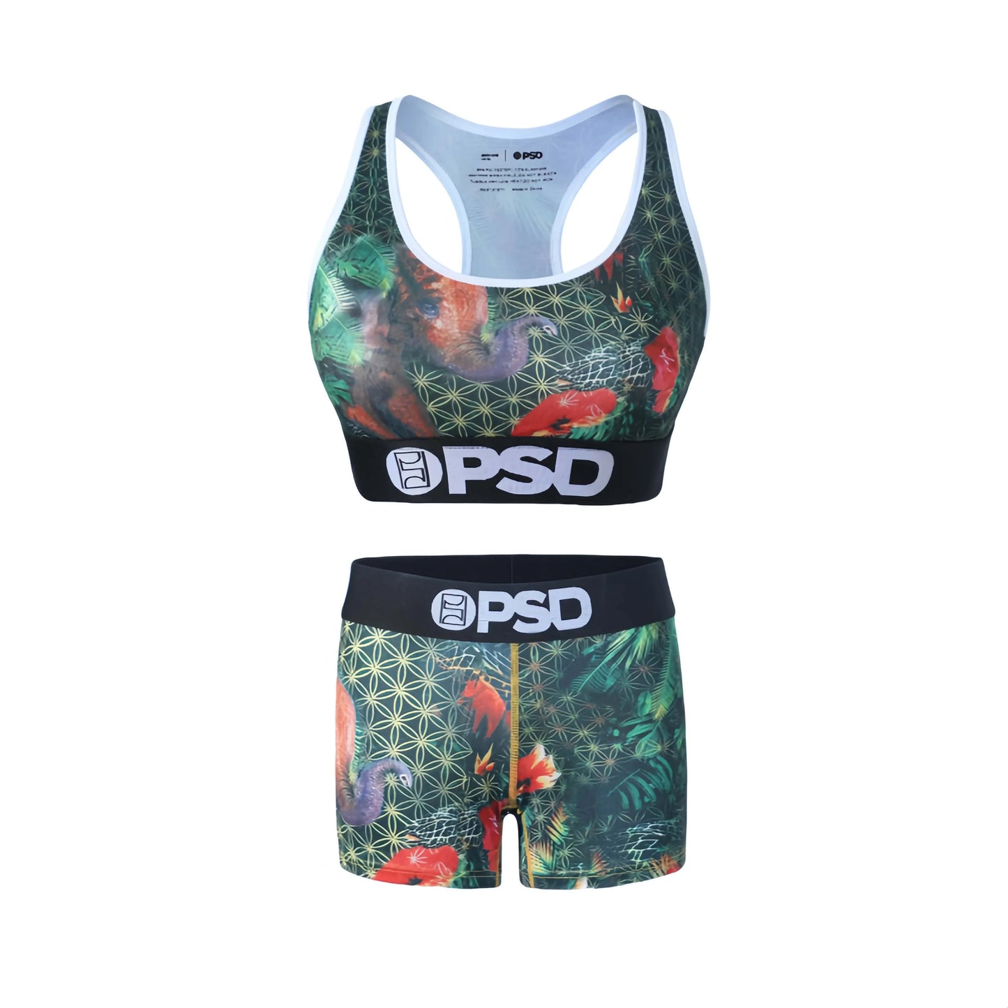 Fashion Sports Lingerie Set Women's Plus Size Bra Sexy Two Piece Tank Top And Boxer Set Comfortable Underwear Suit