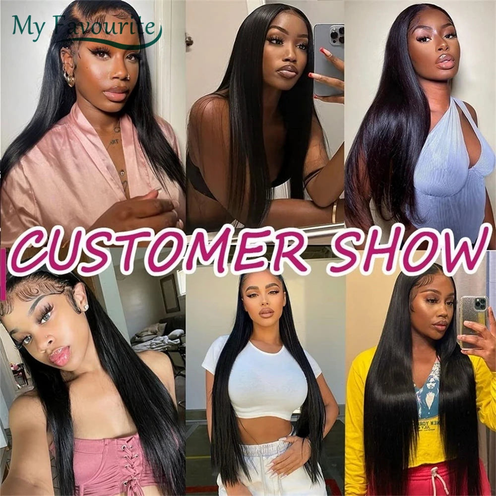 13X6 HD Lace Frontal Wig Human Hair Straight 4x4 Lace Closure Wigs 11A Brazilian Virgin Human Hair Wigs For Women 180 Density