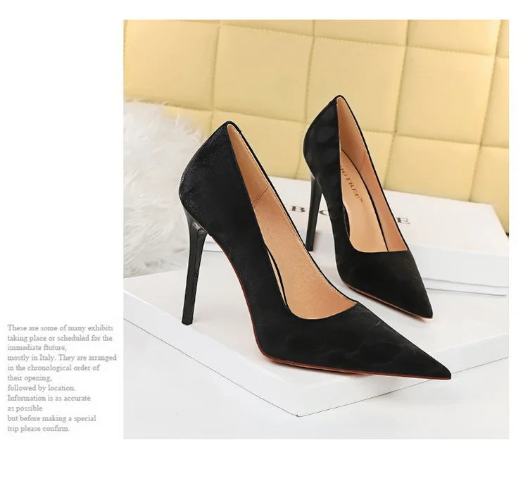 BIGTREE Shoes Retro Women Pumps Pointed Toe Stiletto High Heels Women's Sexy Nightclub Shoes 2025 New Heels Shoes Female Pumps