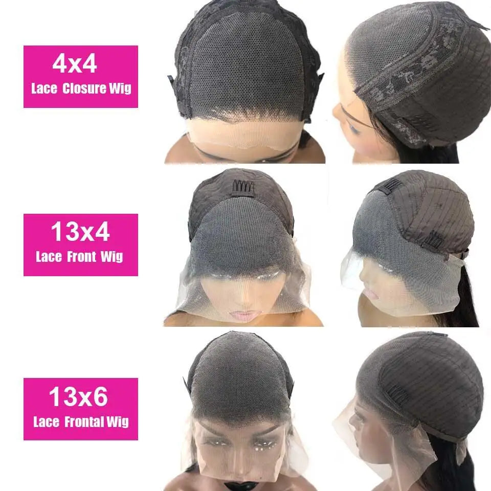 30 Inch Reddish Brown Body Wave Lace Front Wig 13x6 HD Lace Frontal Wig 13x4 Lace Front Human Hair Wigs Body Wave Closure Wig