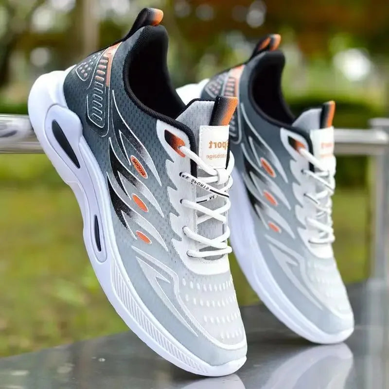Men's Shoes 2024 New Fashion and Trendy Mesh Sports and Casual Shoes Student Soft Sole Comfortable Running Shoes