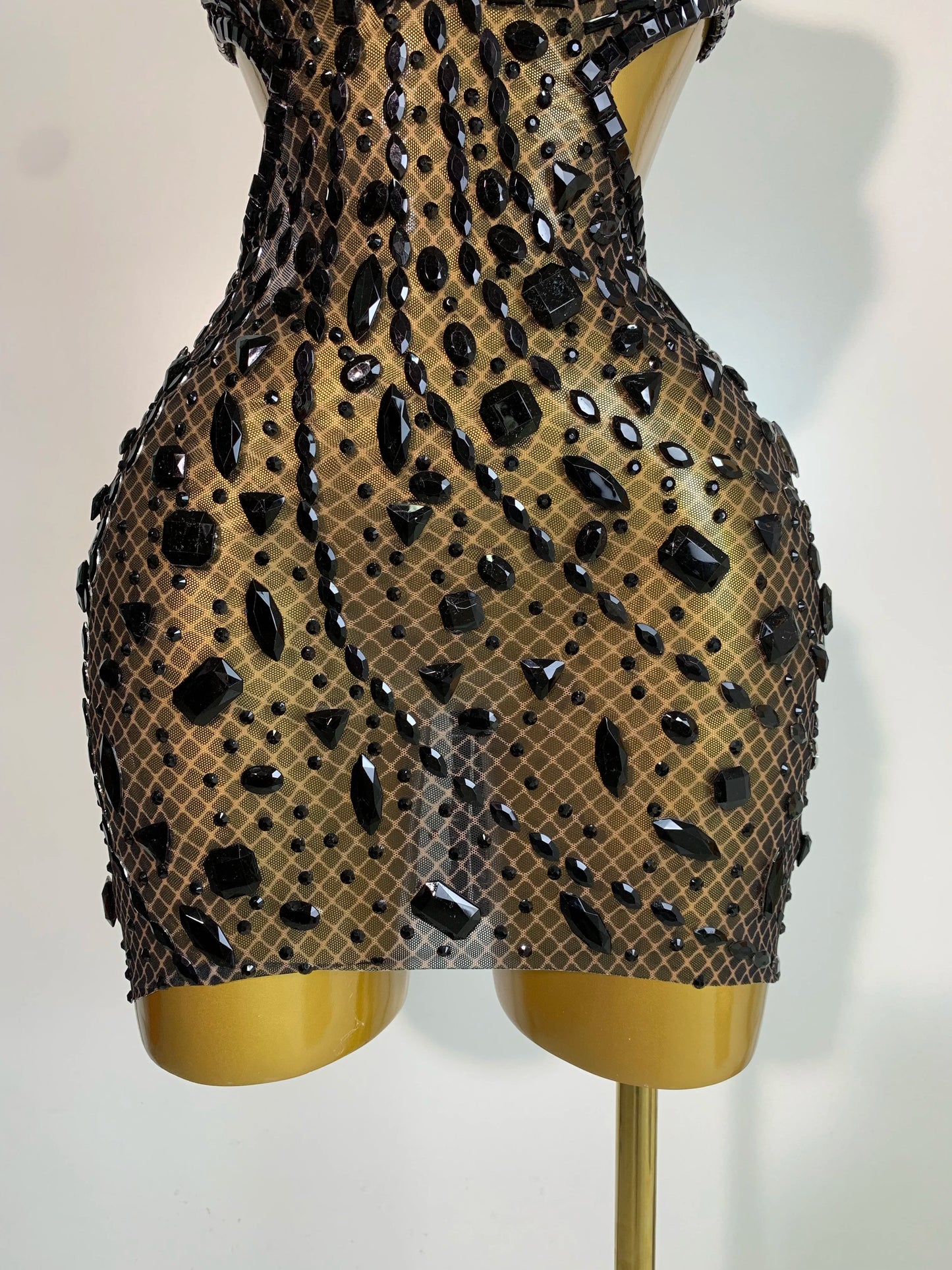 New Arrival Women 2025 Sexy Backless Hollow Out Diamond Evening Prom Gown Birthday Luxury Celebrate Stage Nightclub Outfit