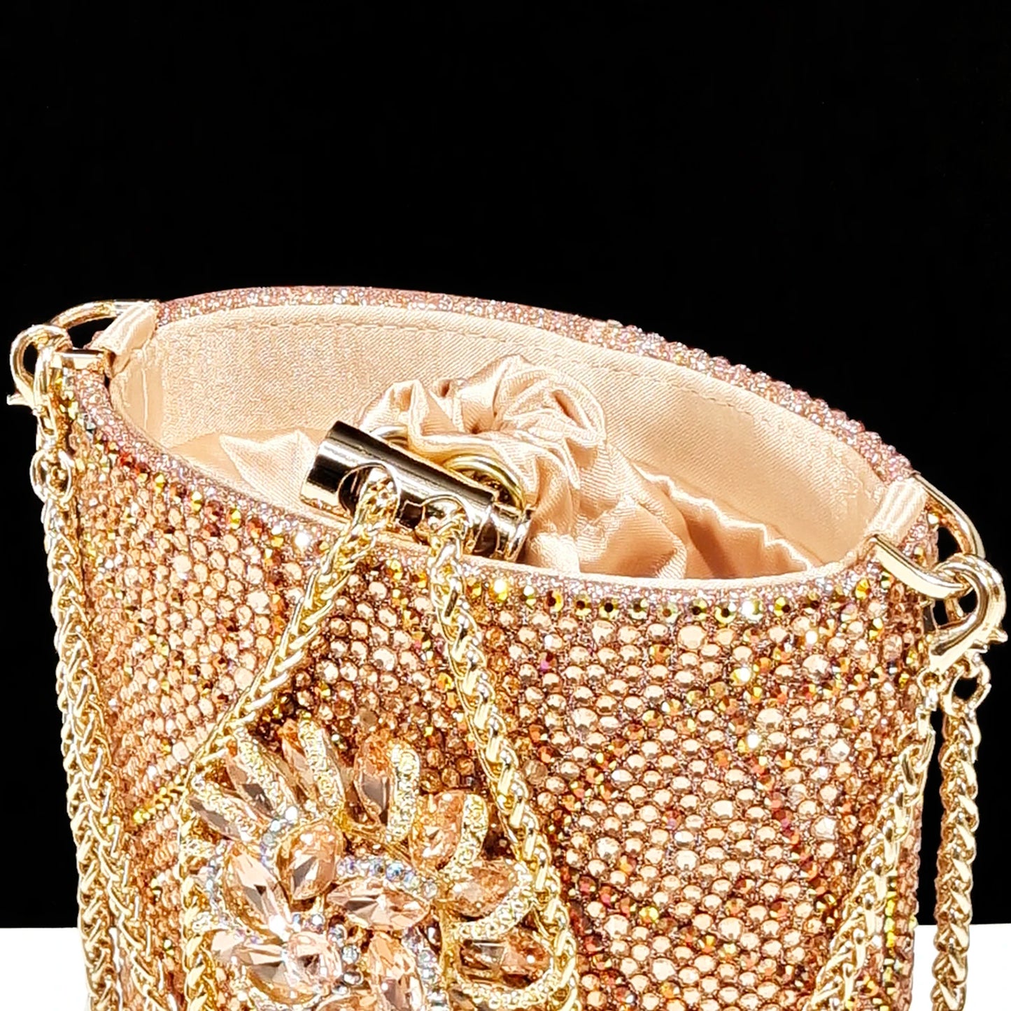 QSGFC Fashion Design High-end Women's Shoes with Diamond Oval Stand Bag Women's High Heels for Special Day or Work