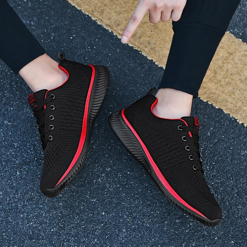 Men Sport Shoes Breathable Lightweight Running Sneakers Walking Casual Breathable Shoes Non-slip Comfortable Men Shoes Fashion