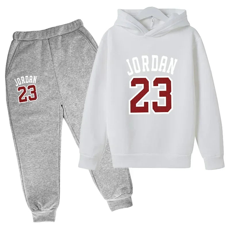 Spring Autumn Casual Sportswear Kids Clothing Set Baby Boys Girls Fashion Sportswear Set Hoodie Sweatshirt+Pants Boys Clothing