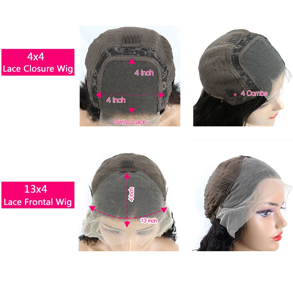 Straight Bob Wig Lace Front Human Hair Wigs For Women Transparent Full Lace Frontal Wig Human Hair