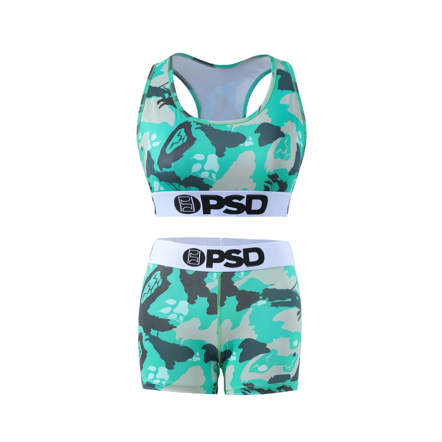 Fashion Sports Lingerie Set Women's Plus Size Bra Sexy Two Piece Tank Top And Boxer Set Comfortable Underwear Suit