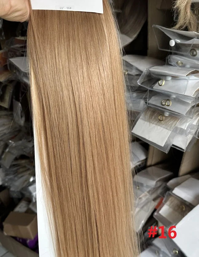 ZZHAIR 100% Human Hair Extensions 16"-26" Magic Wrap Around Ponytail 100g Clip In  Machine Made Remy Horsetail Stragiht