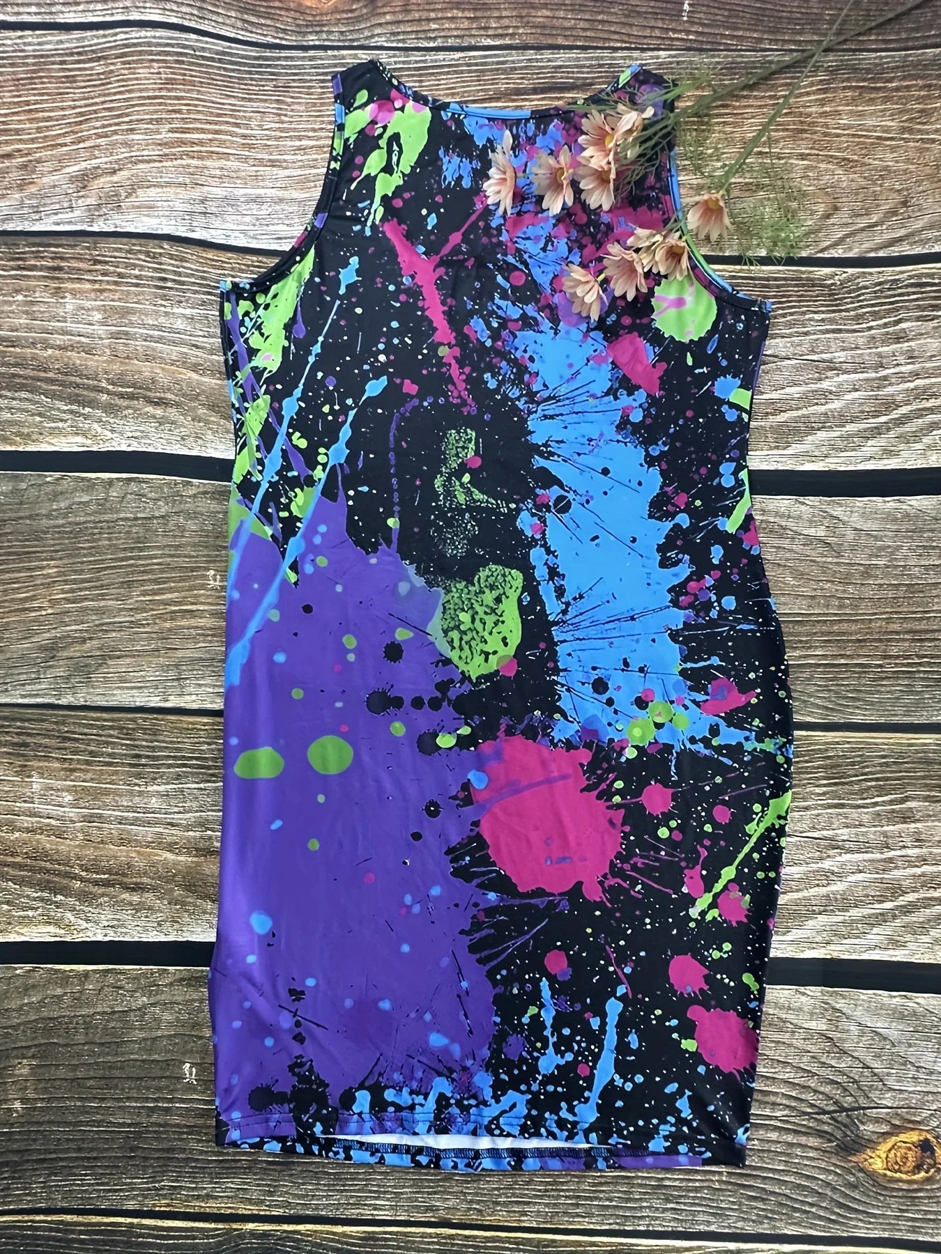 Plus Size Elegant Bodycon Dress with Slight Stretch - Vibrant Tie Dye Print-Perfect for Spring and Summer