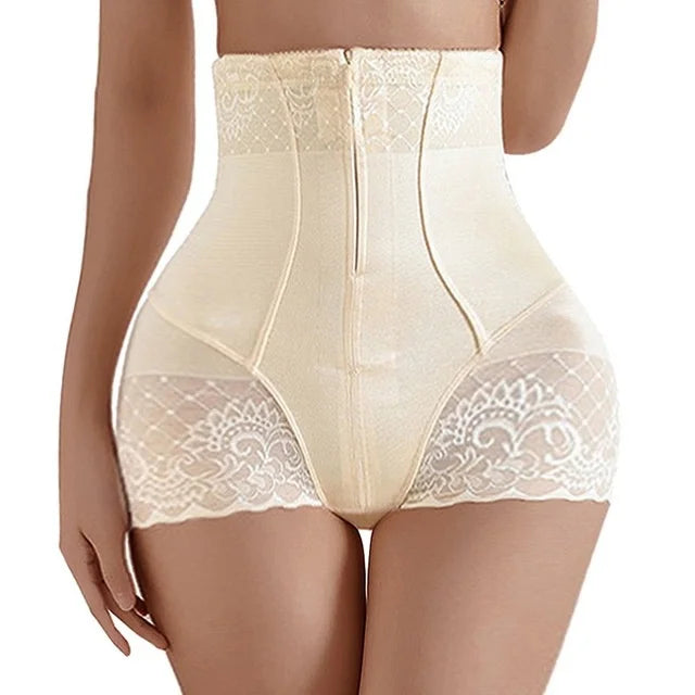 2023 New Tummy Control Panties Women Zipper Body Shaper High Waist Shaper Pants Seamless Shapewear Postpartum Panties