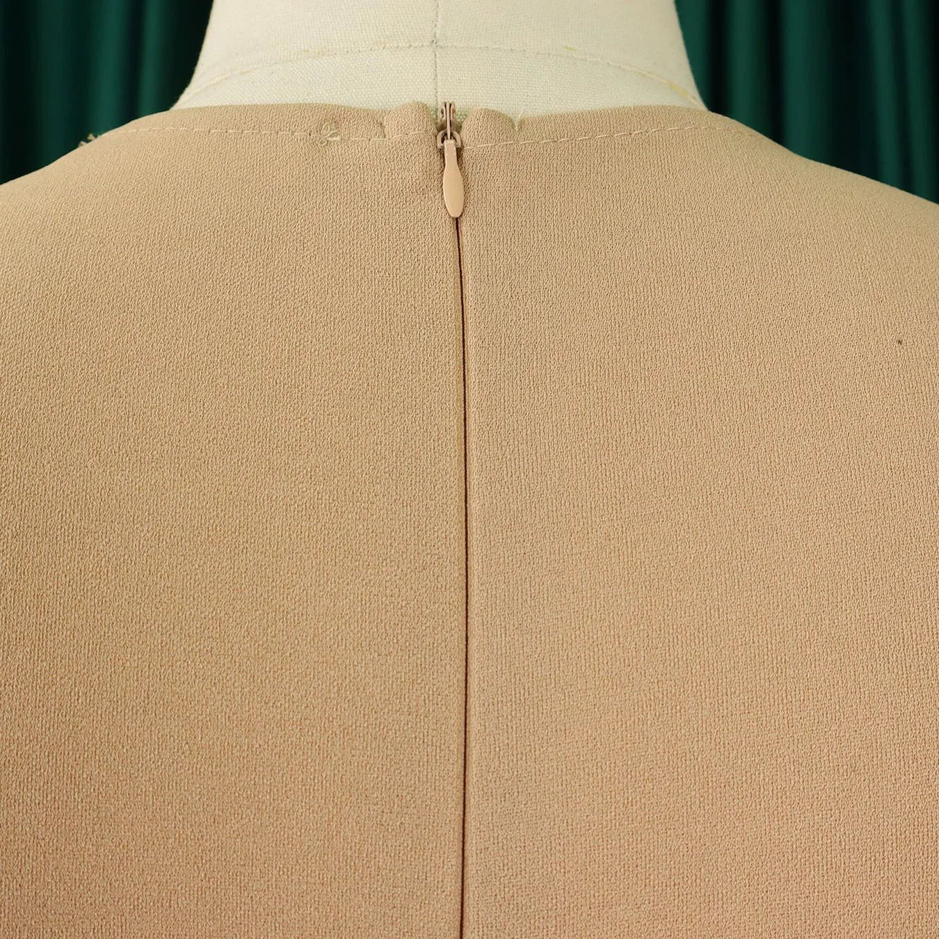 Elegant Office Dress for Women Professional 2024 New V Neck Three Quarter Sleeve Belt Waisted Mid Calf Formal Business Work Robe