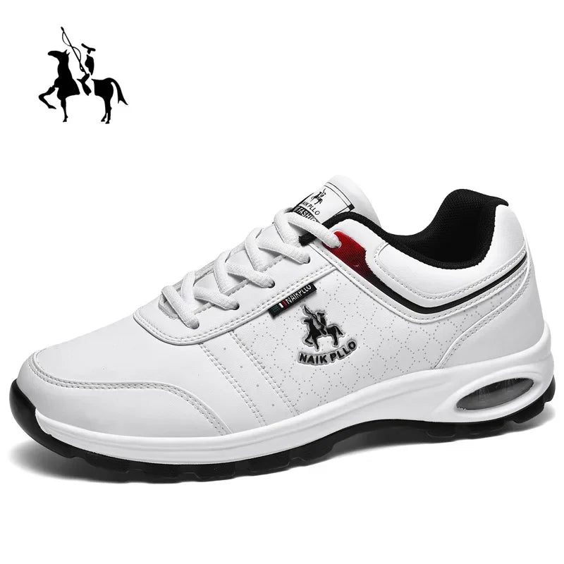 Leather Men Shoes Sneakers Trend Casual Breathable Leisure Male Sneakers Non-Slip Footwear Vulcanized Shoes For Men