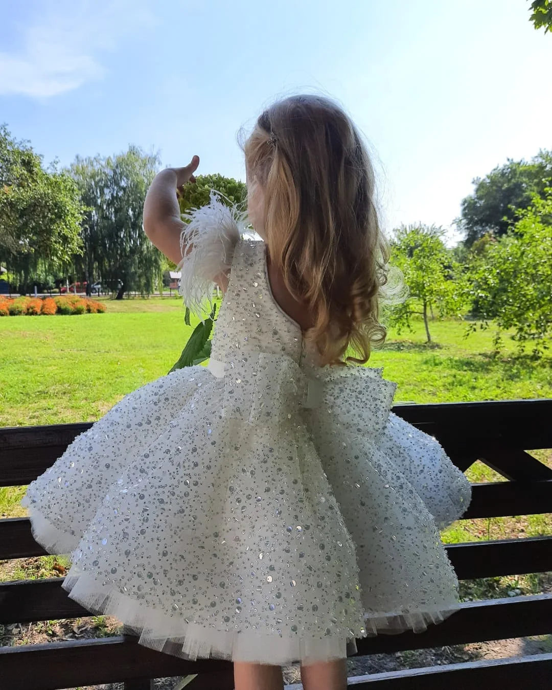 Meet Romance Vintage Princess Lace Tulle Flower Girls Dress for Kid Child Wedding Party Juniorbridesmaid Maxi Ball Gown Evening